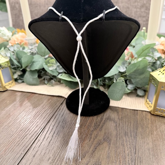 Oxidized Silver Plated Floral Necklace and Earring Set - Picture 5 of 7